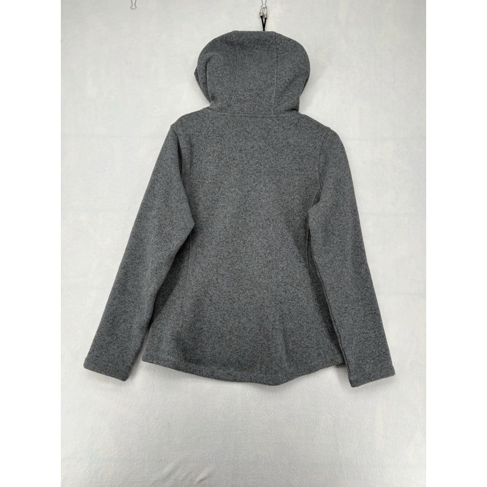 North Face Crescent Hooded Pullover Grey Fleece Toggle Hoodie Womens M NF0A33RB - Picture 2 of 16